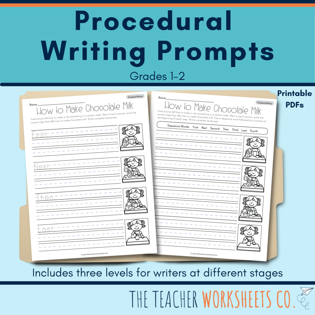 Procedural Writing Activities - The Teacher Worksheets Company